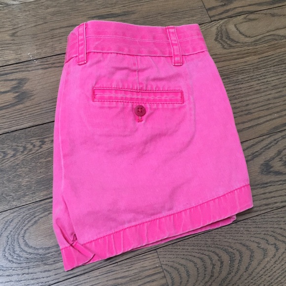 Jcrew Hot Pink Faded Wash Chino Shorts - Picture 2 of 4